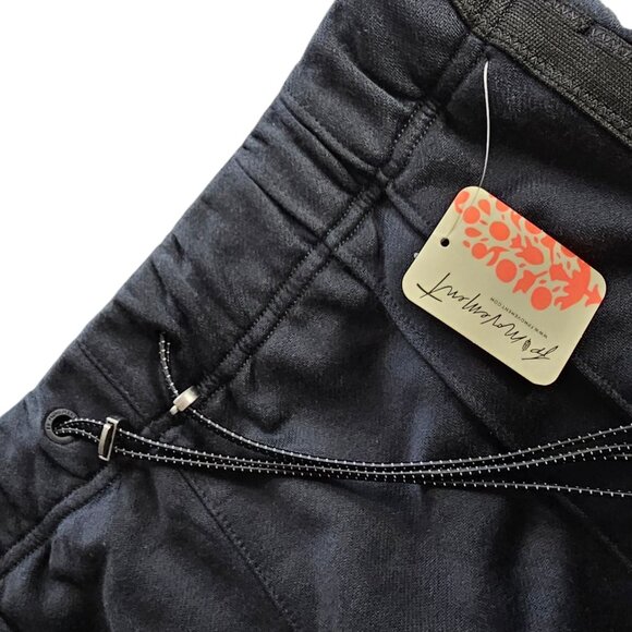 Free People Movement Fineline Wide Leg Track Pants, High-Rise, Black, Size Large - Picture 11 of 12